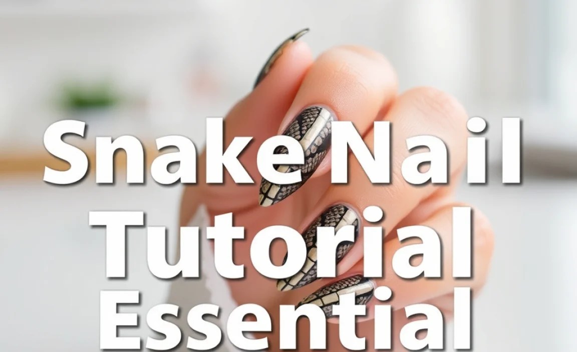 Snake Nail Design Tutorial: Genius, Essential