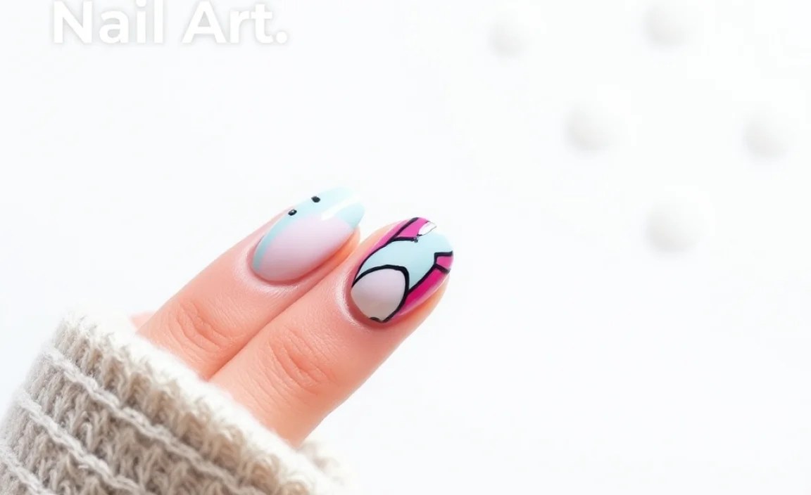 Step-by-Step Abstract Shape Nail Art Tutorial