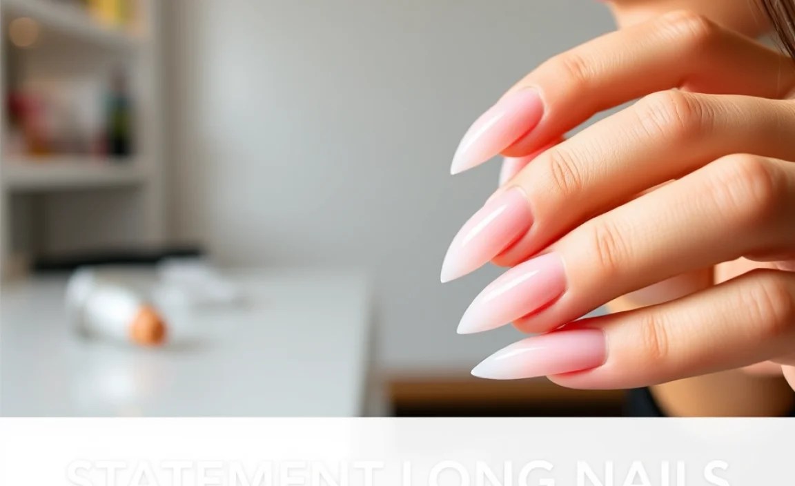 Step-by-Step: Applying Statement Long Nails (Beginner-Friendly Focus)
