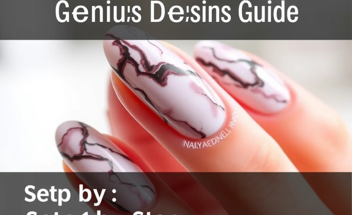 Step-by-Step: Creating Long Marble Nails