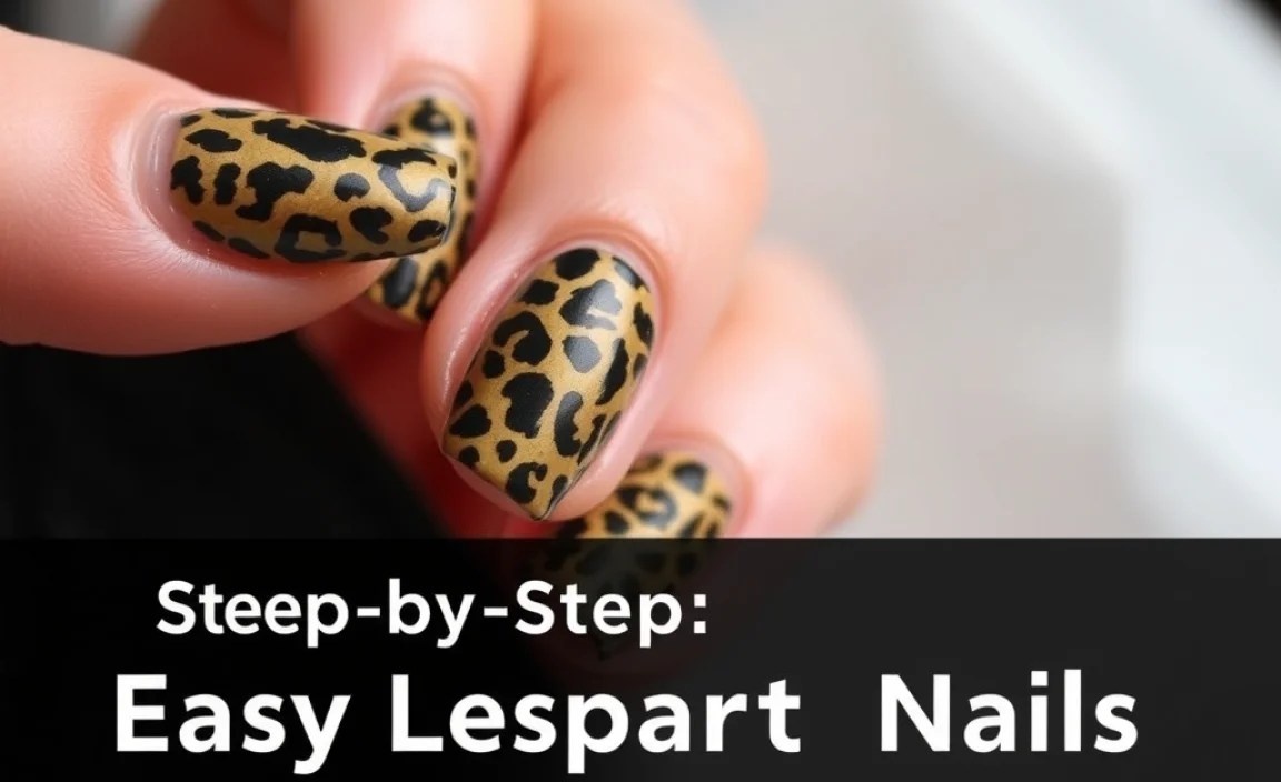 Step-by-Step: Easy Leopard Print Nails