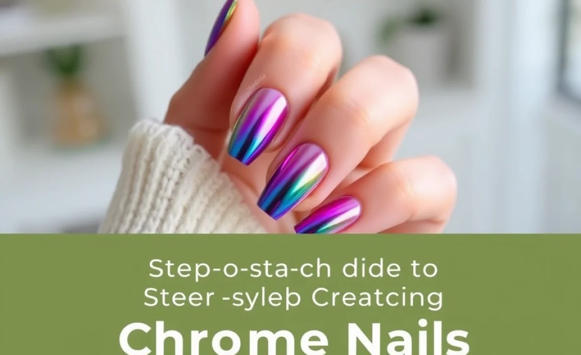 Step-by-Step Guide to Creating Chrome Gradient Nails