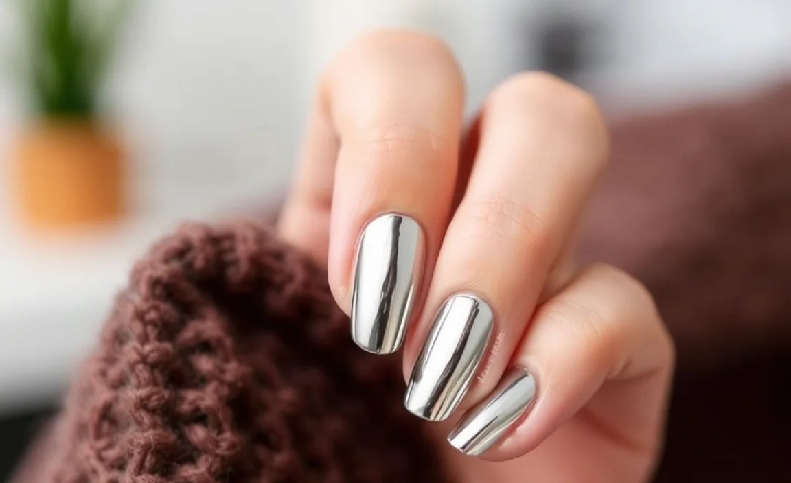 Step-by-Step Mirror Chrome Nails Tutorial for Beginners