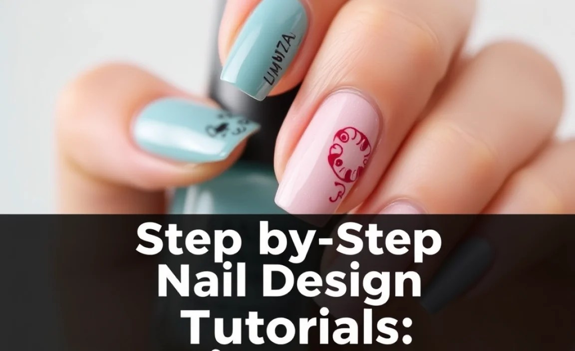Step by Step Nail Design Tutorials: Genius Ideas