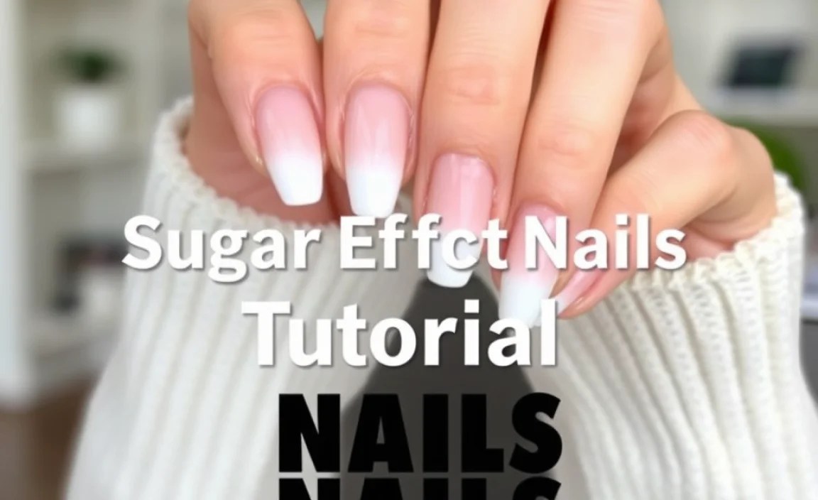 Sugar Effect Nails Tutorial: Genius, Effortless Look