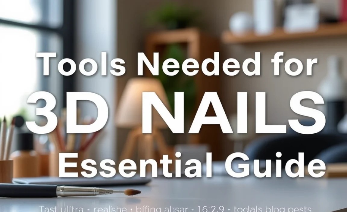 Tools Needed for 3D Nails: Essential Guide