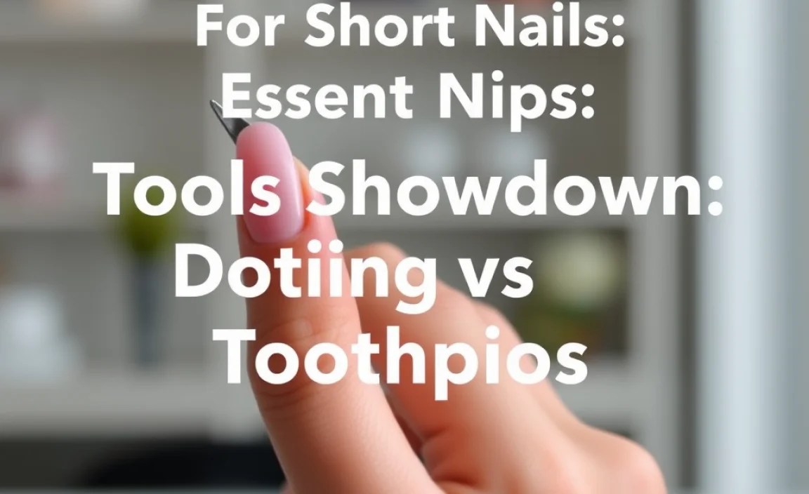 Tools Showdown: Dotting Tool vs. Toothpick