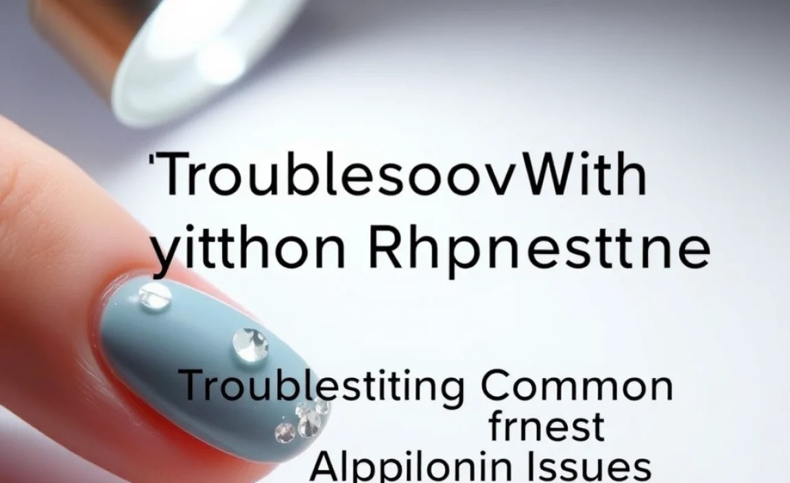 Troubleshooting Common Rhinestone Application Issues