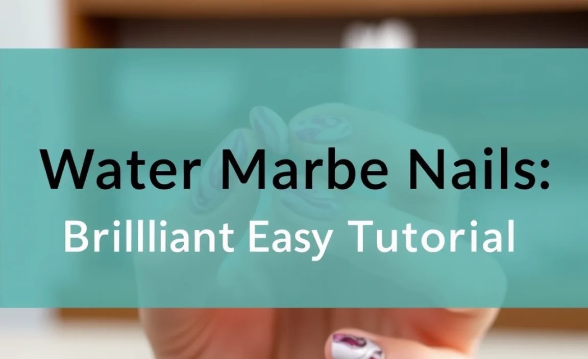 Water Marble Nails: Brilliant Easy Tutorial