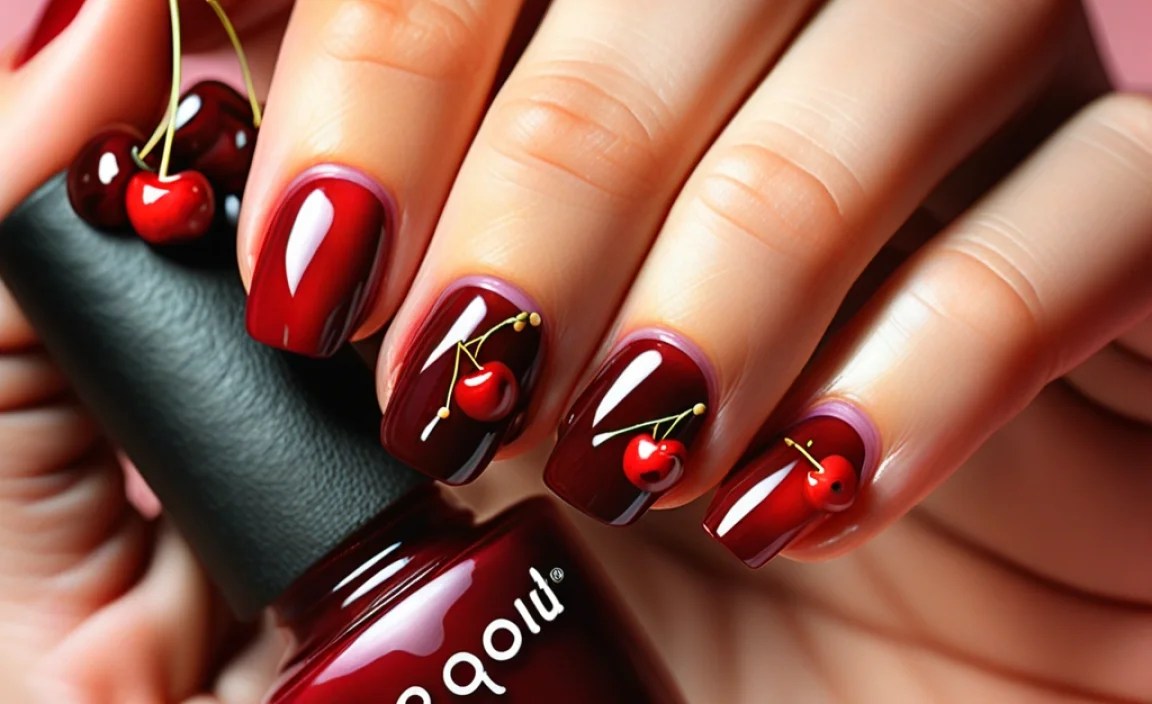 Basic Cherry Nail Design Techniques