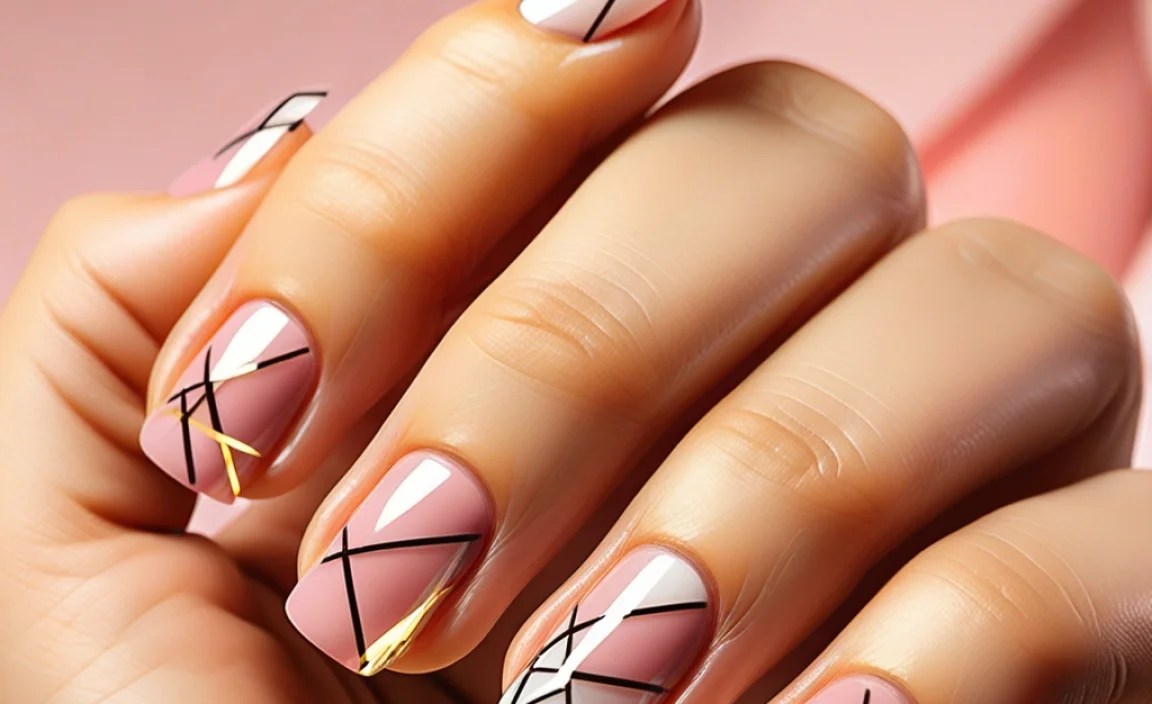 Stunning Diy Nail Art With Tape: Easy Step-By-Step Guide 4 Basic Techniques Using Tape for Nail Art