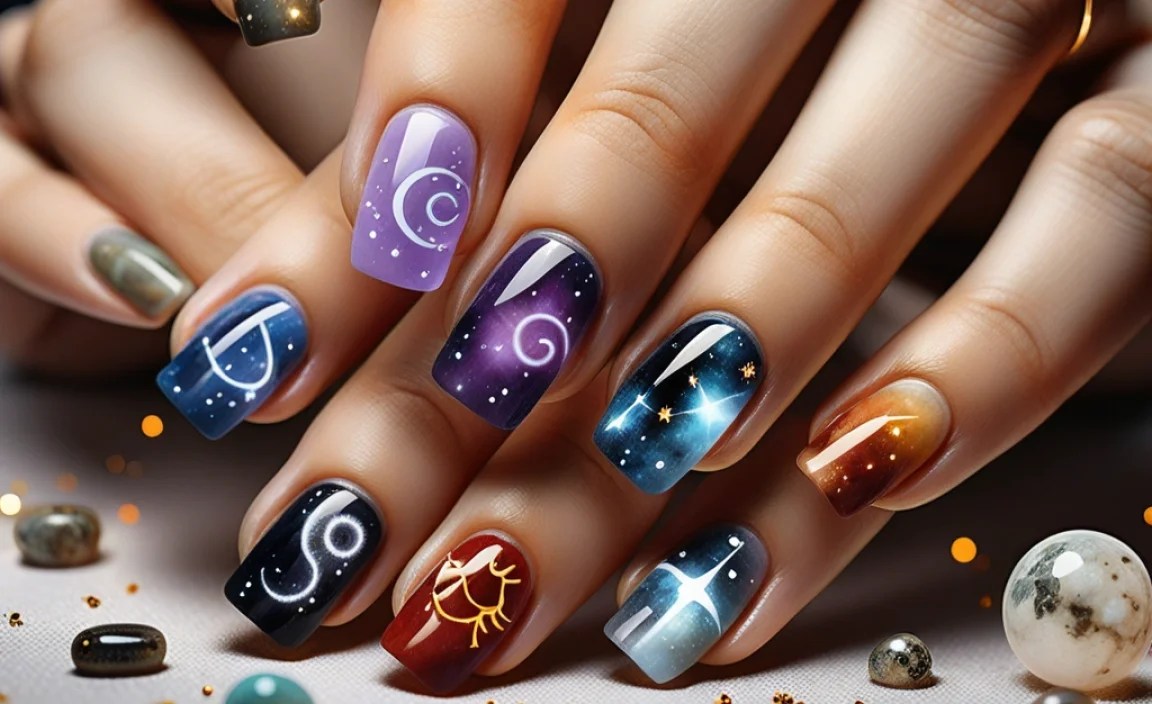 Beginner-Friendly Zodiac Nail Designs