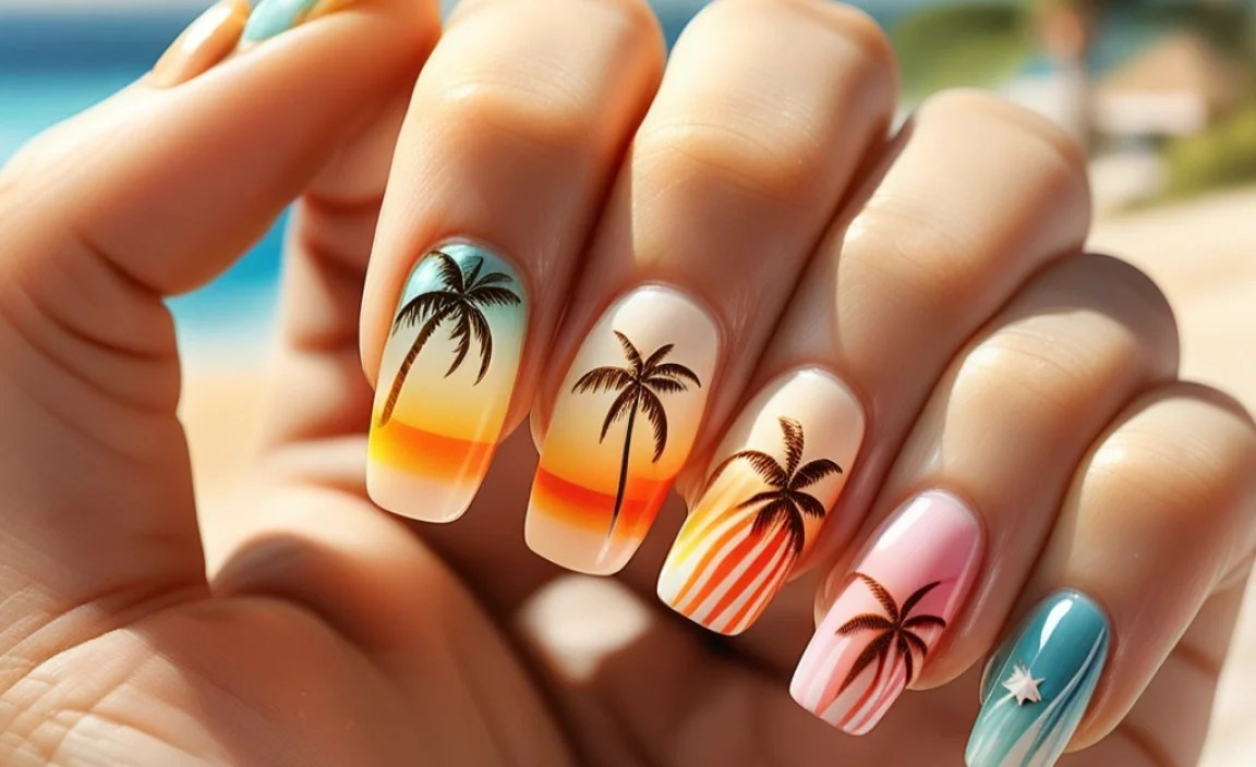 Summer Beach Nail Art Ideas: Stunning & Essential 3 Beyond the Basics: Elevate Your Beach Mani