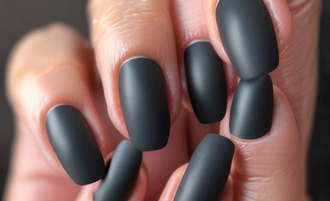 Trendy Charcoal Nail Designs: Elevate Your Style Today! 2 Charcoal Nail Designs