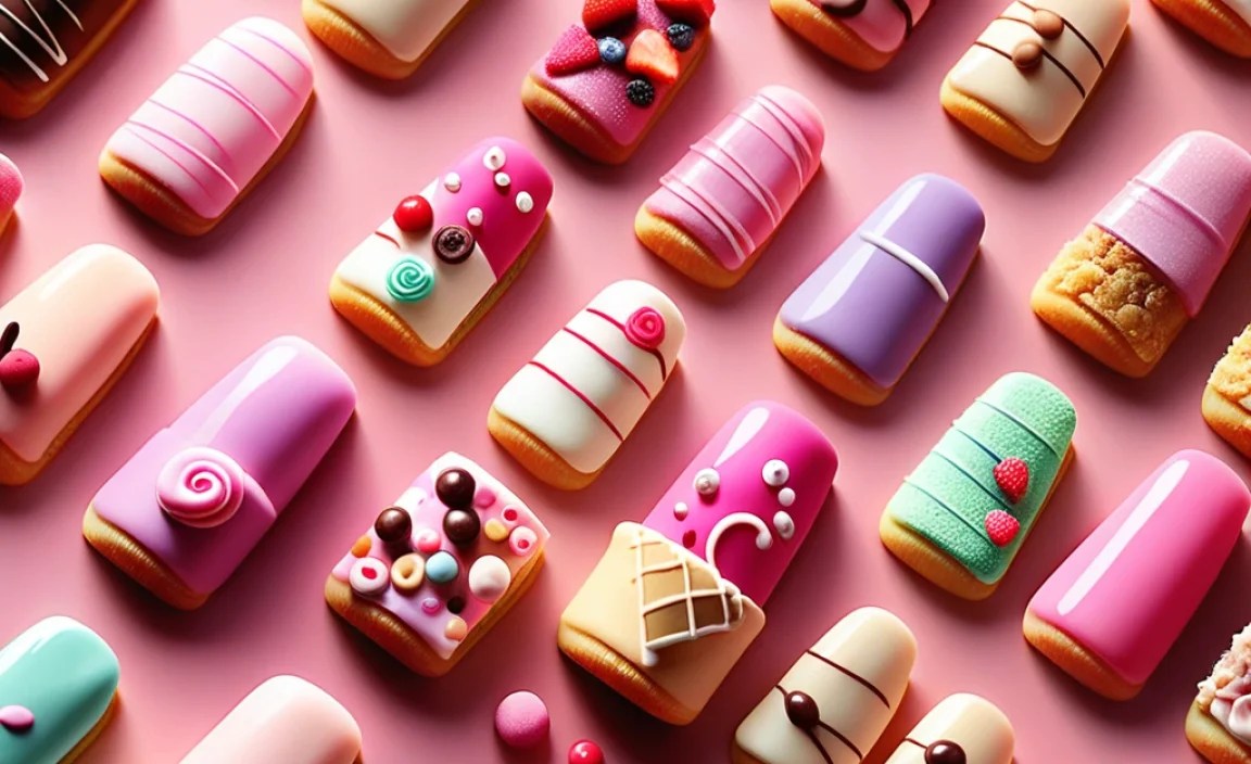10 Sweet Dessert Nail Designs For Your Next Manicure! 2 Dessert Nail Designs