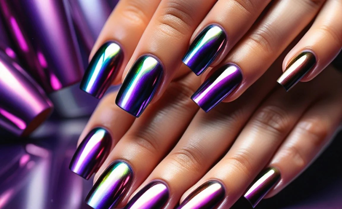 Stunning Duochrome Nail Designs For A Glamorous Look! 1 Duochrome Nail Designs