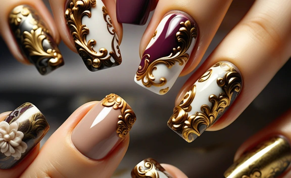 Baroque Style Nail Art: Essential Stunning Designs 2 Essential Tools for Baroque Nail Art Beginners