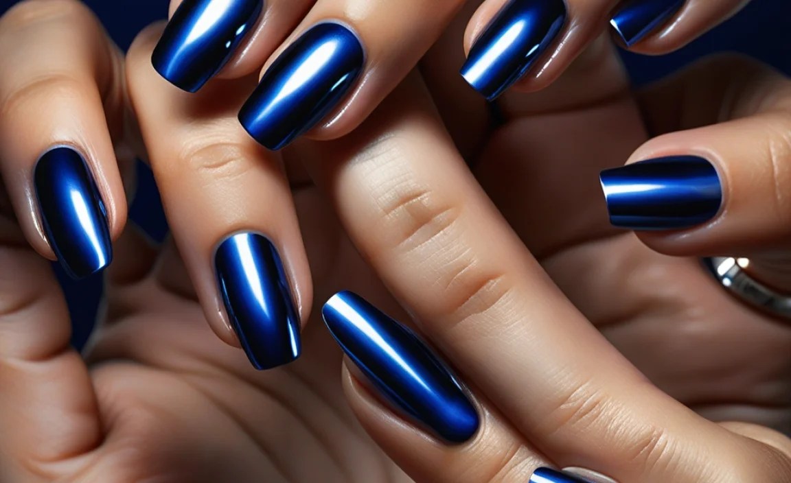 Essential Tools for Your Deep Blue Moonlight Chrome Nails