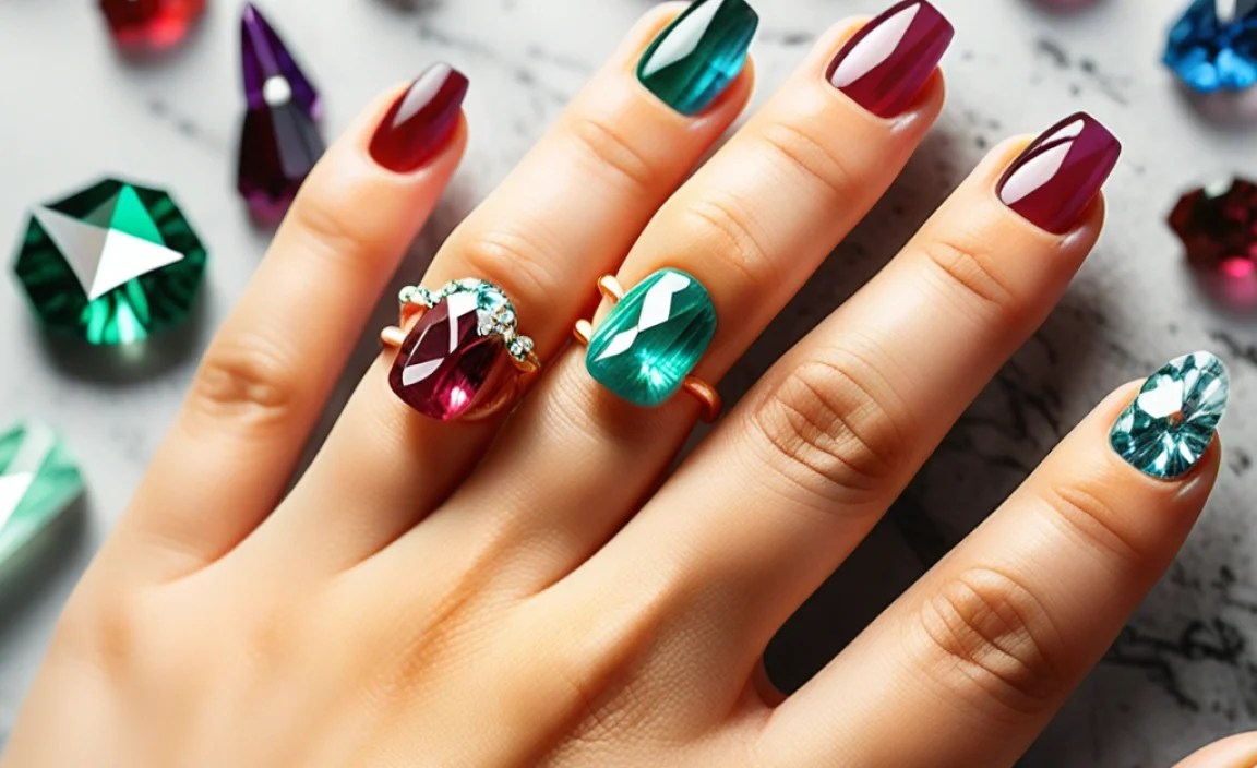 Stunning Birthstone Nail Designs For Every Month! 4 February: Amethyst Elegance