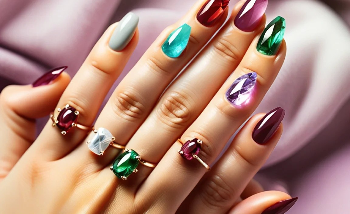 Stunning Birthstone Nail Designs For Every Month! 3 January: Garnet Inspirations