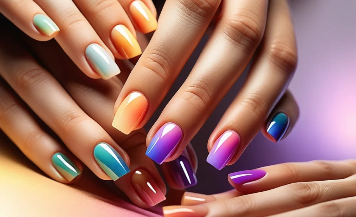 Aura Gradient Nails: Trendy Designs For Stunning Styles 4 Maintaining Your Aura Gradient Nails
