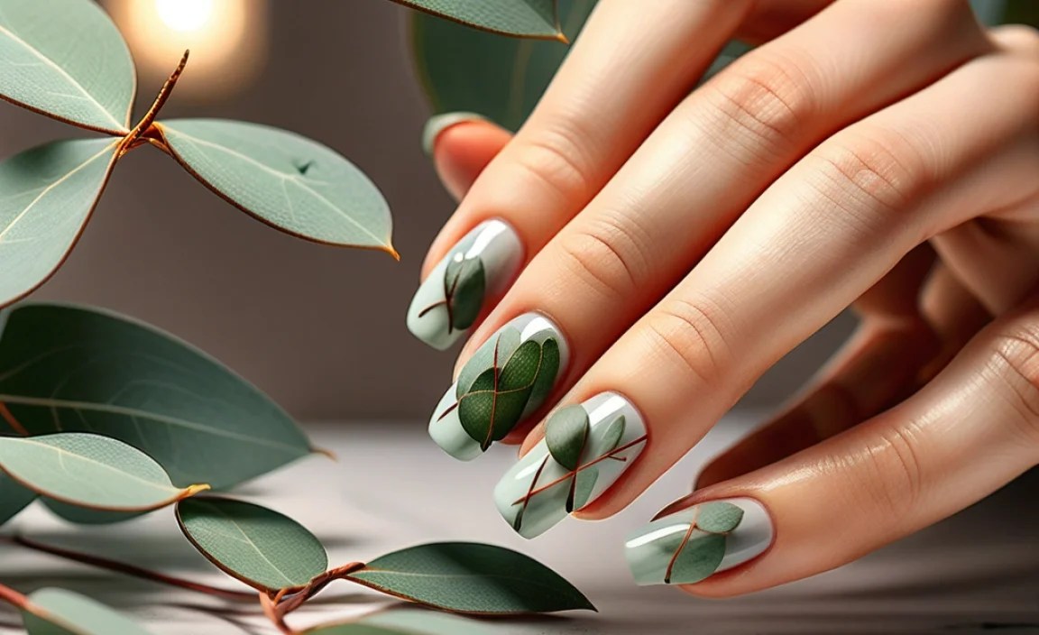 Stunning Eucalyptus Nail Art Ideas For Trendy Manicures 4 Materials Needed for Eucalyptus Nail Art