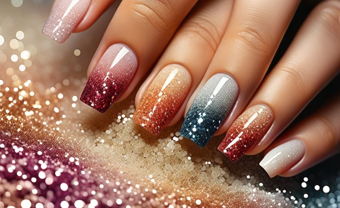 Micro Glitter Ombre Nails: Essential & Stunning