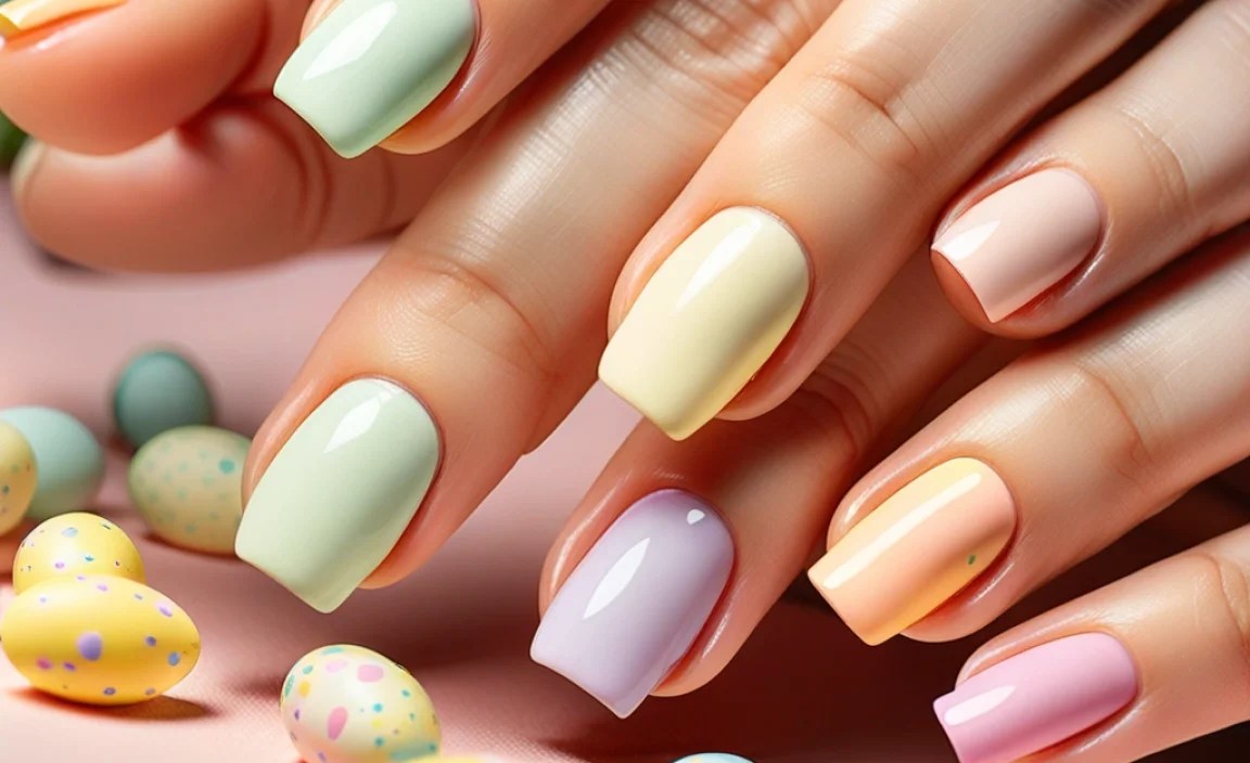 Easter Pastel French Nails: Chic Spring Manicure Ideas 4 Popular Easter Pastel Color Combinations