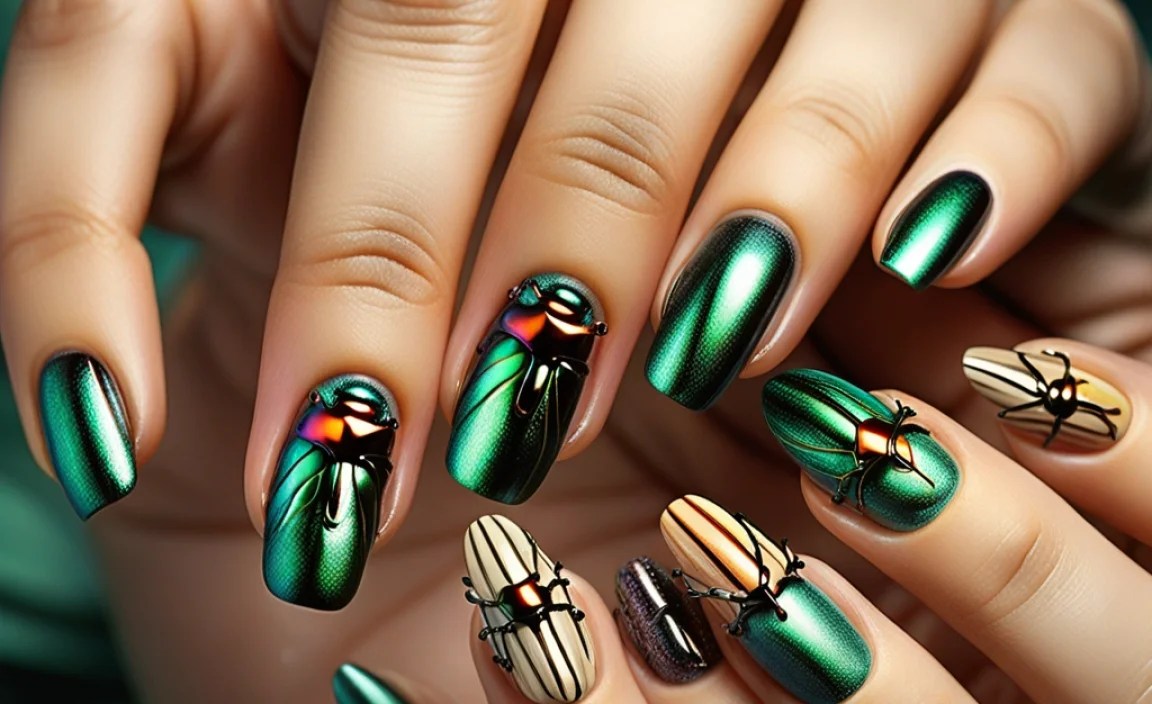 Stunning Beetle Nail Designs To Elevate Your Style 1 Step-by-Step Guide to Creating Beetle Nail Designs