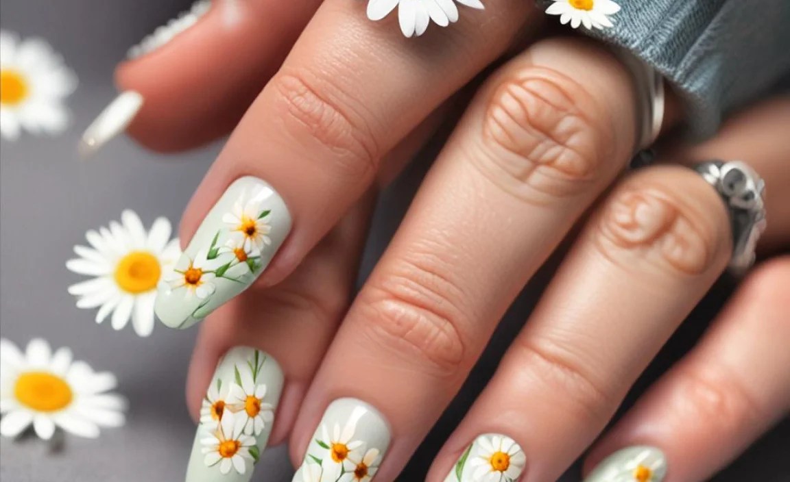 Stunning Daisy Nail Designs For A Fresh Floral Look 4 Step-by-Step Guide to Creating Daisy Nail Designs
