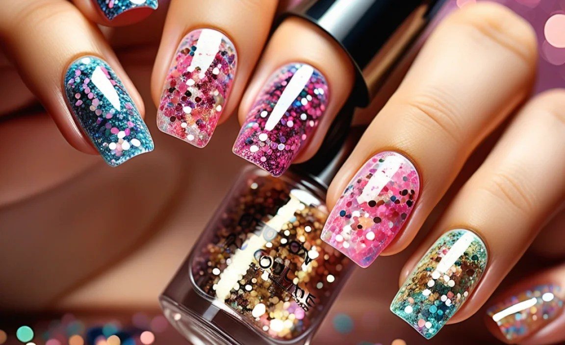 Step-by-Step Guide to Creating Encapsulated Glitter Nails