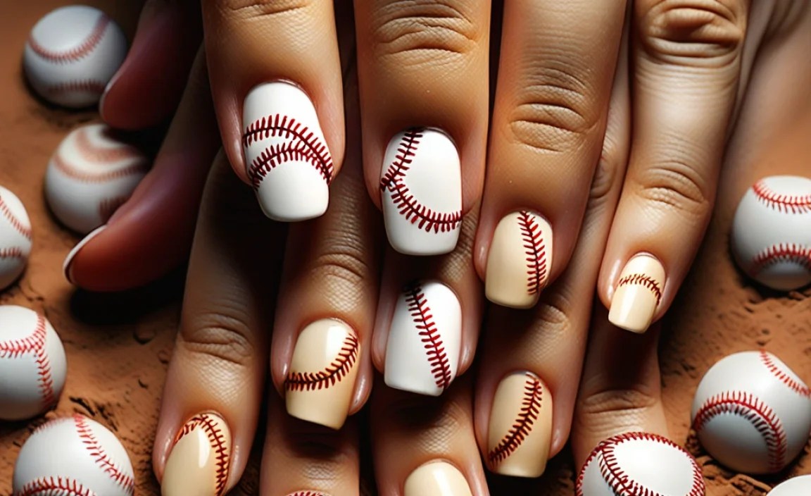 Step-by-Step Tutorial for Basic Baseball Nail Designs