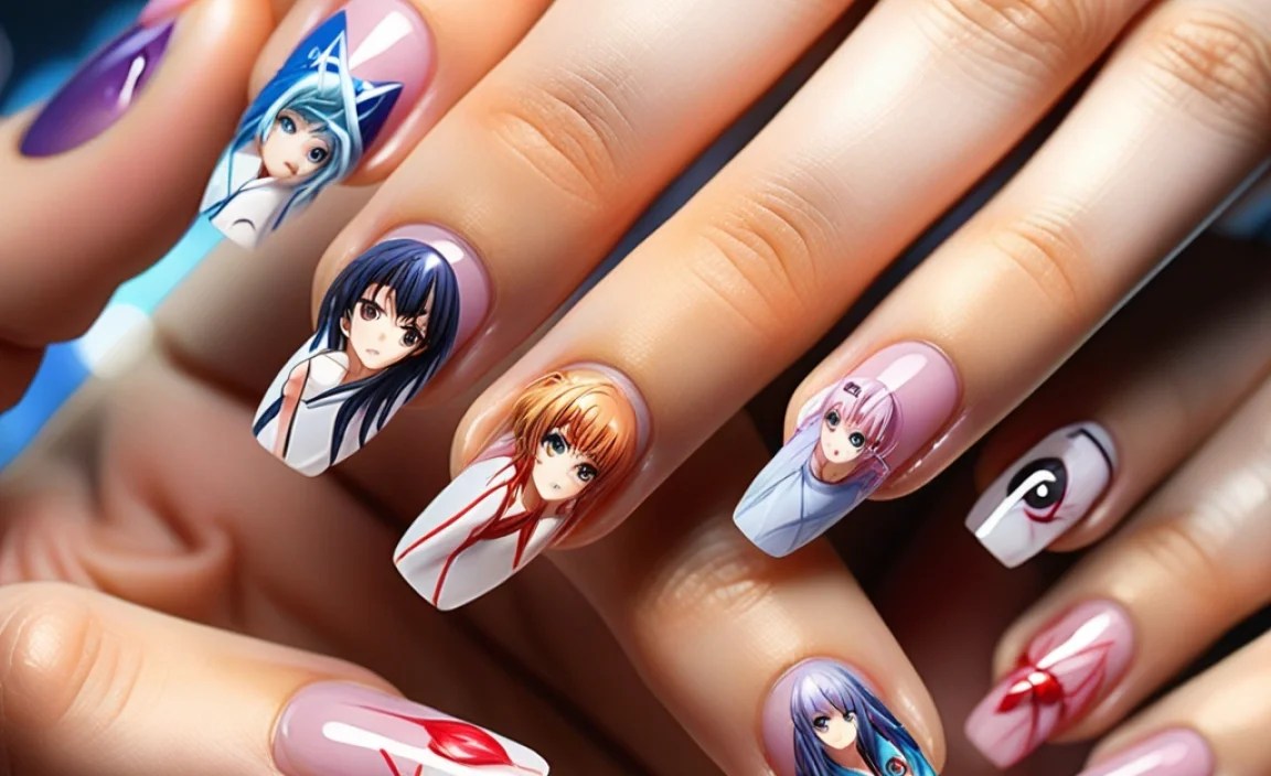 Stunning Anime Nail Designs: Get Creative Today! 4 Step-by-Step Tutorial: Simple Anime Nail Designs for Beginners