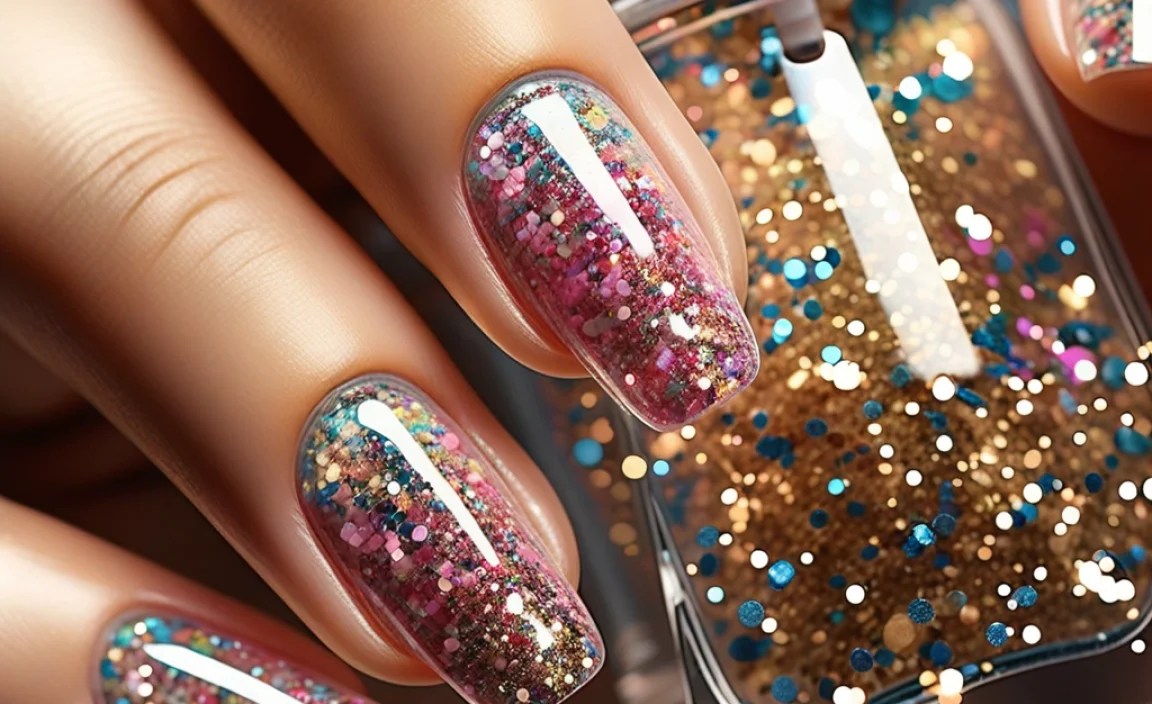 Floating Glitter Nail Design: Stunning & Essential 4 Step-by-Step: Your Floating Glitter Nail Design Guide