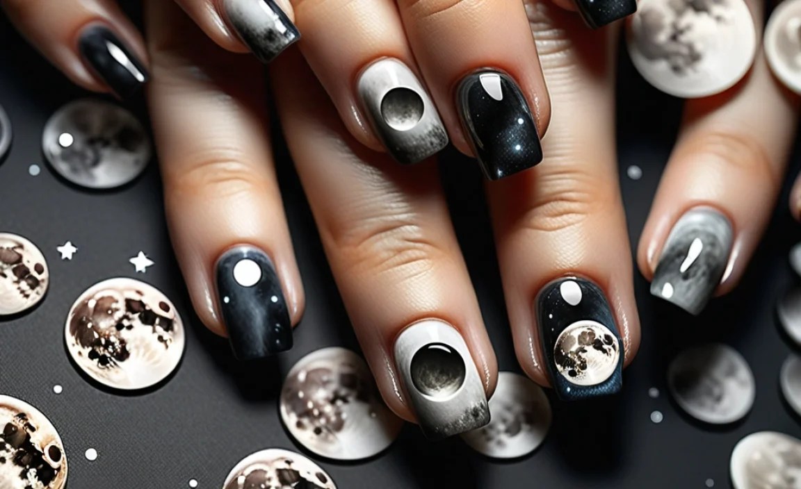 Step-by-Step: Your Genius Moon Phases Nail Art Tutorial