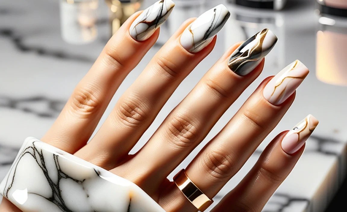 Trend Alert: Marble Nail Design Variations
