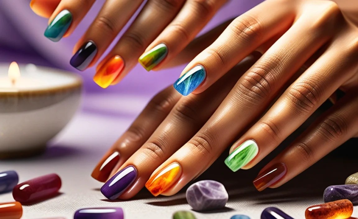 Trendy Chakra Nail Design Ideas