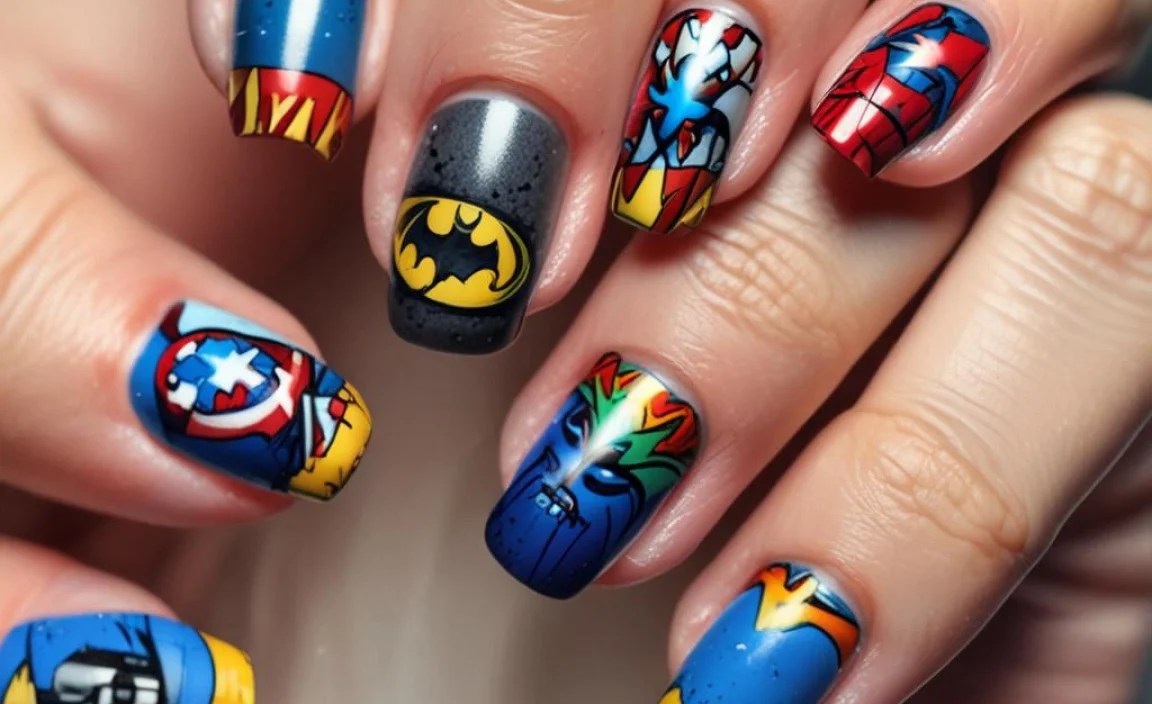 Stunning Dc Comics Nail Designs For Every Superhero Fan! 3 Trendy DC Comics Nail Design Ideas
