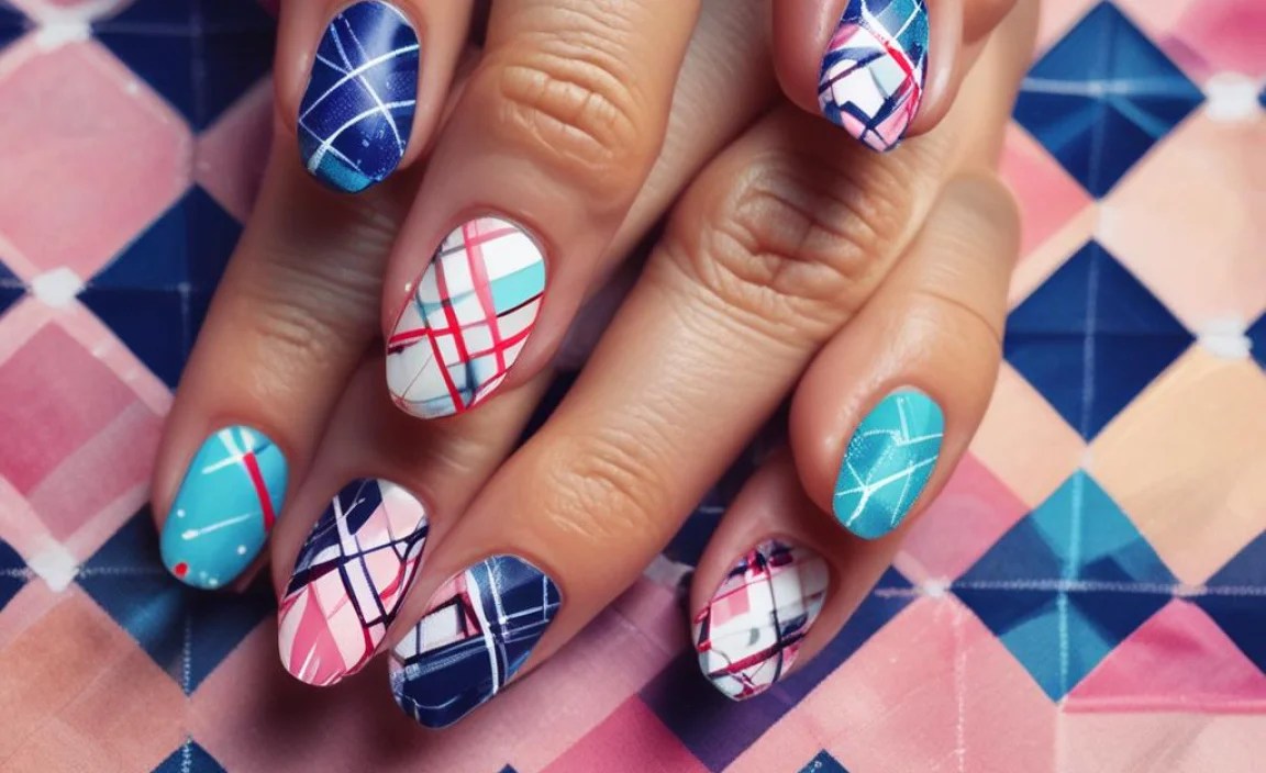 What are Argyle Nail Designs?