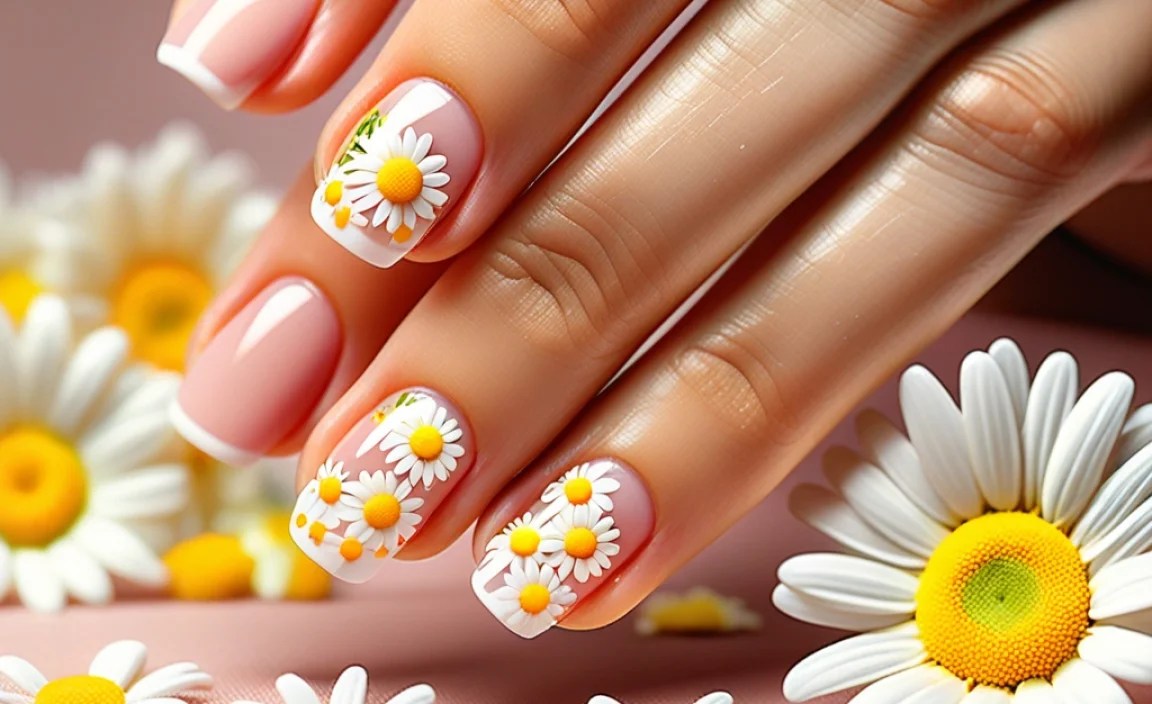 Trendy Daisy French Tips: Your Guide To Floral Nail Art 3 What are Daisy French Tips?