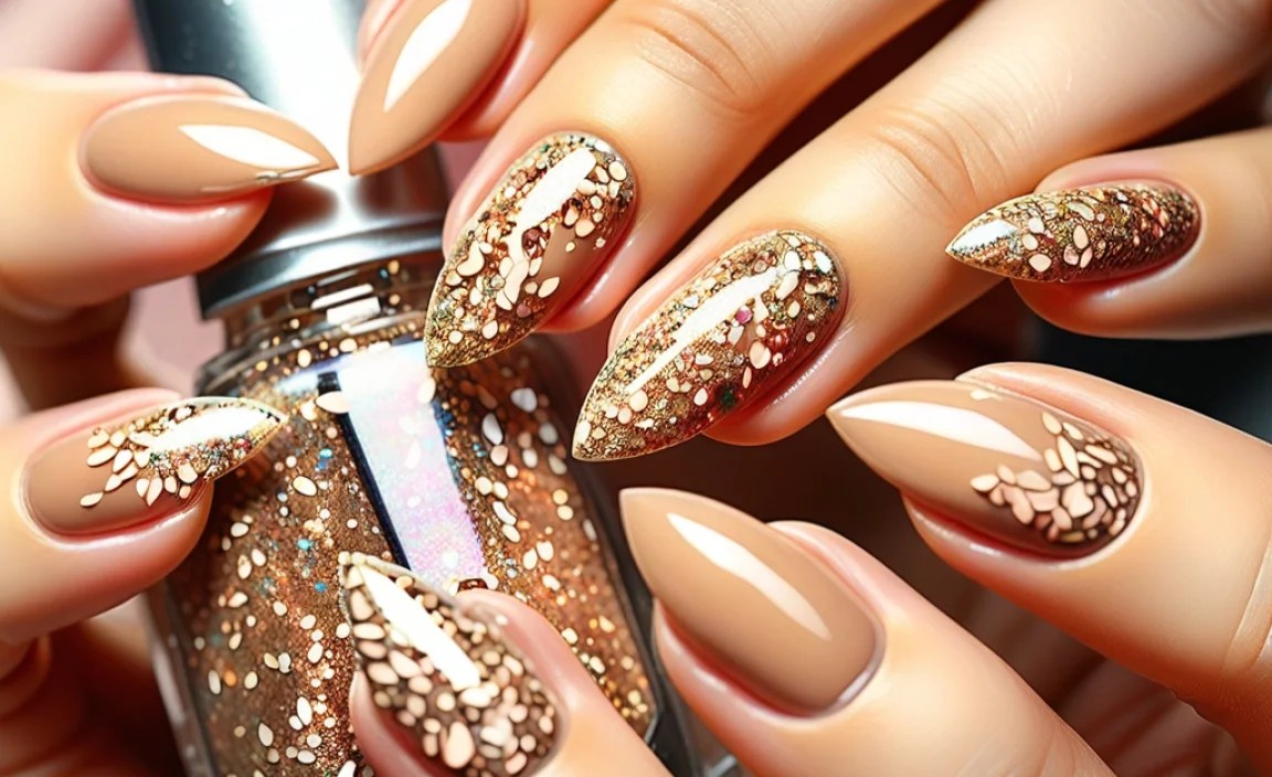 Why Choose Almond Glitter Nails?