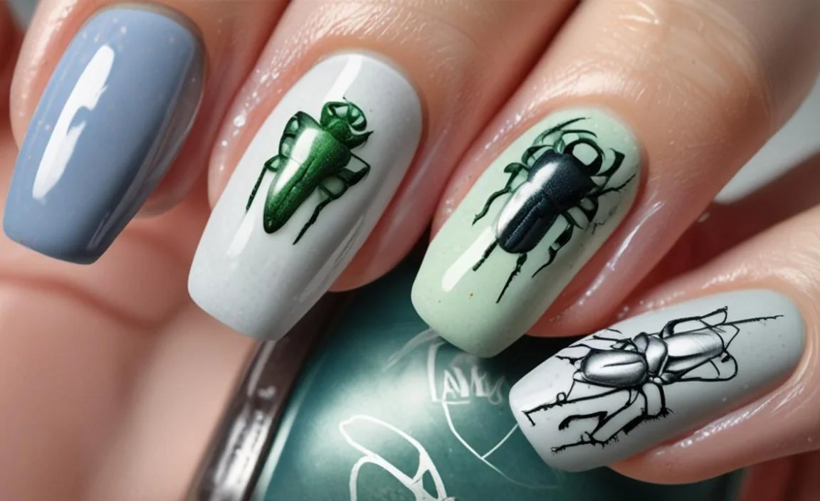 Stunning Beetle Nail Designs To Elevate Your Style 2 Beetle Nail Designs