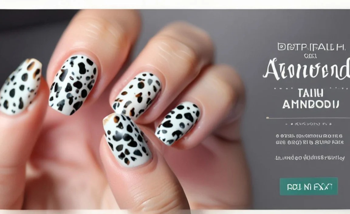 Trendy Almond Cow Print Nails: Get The Look Now! 5 Design Variations and Customizations