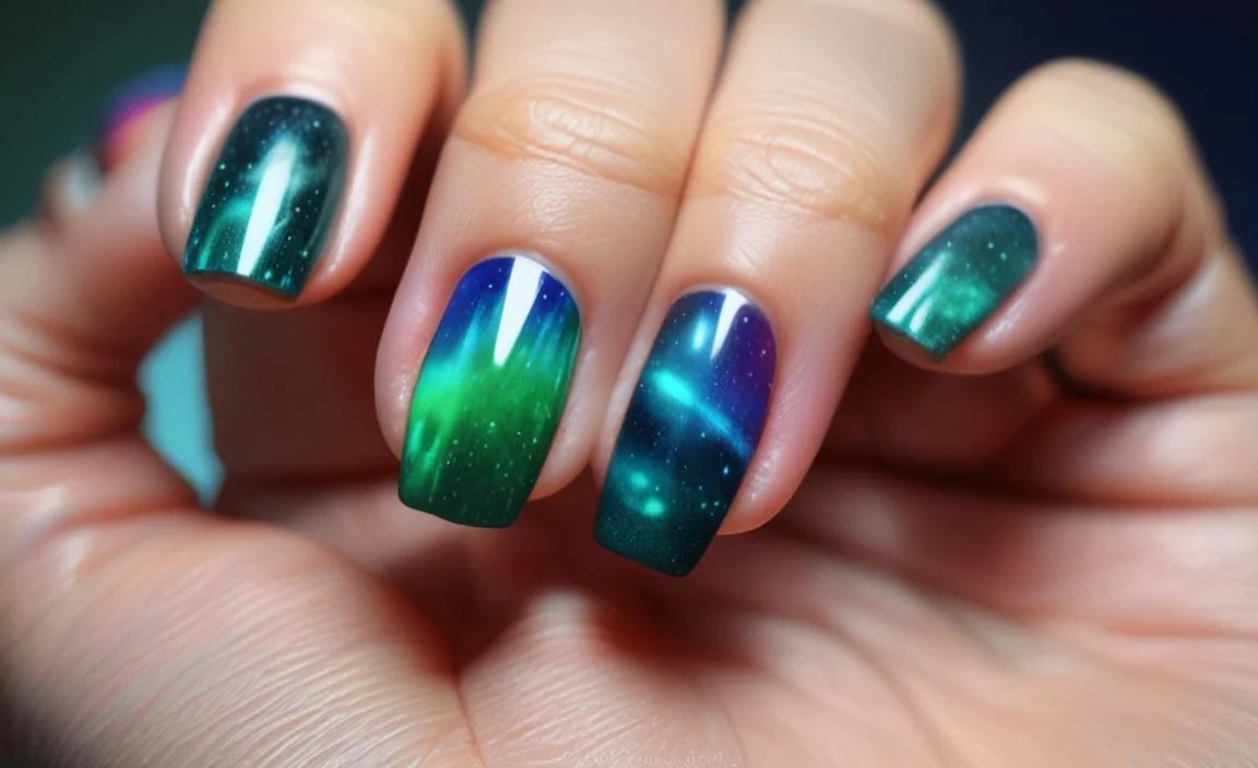DIY Aurora Borealis Nail Art Tutorials