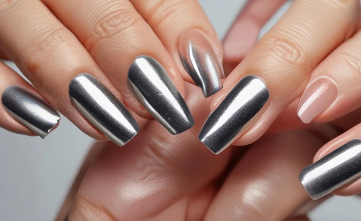 Viral Chrome Powder Nails: Essential Guide 4 Exploring Different Chrome Powder Finishes