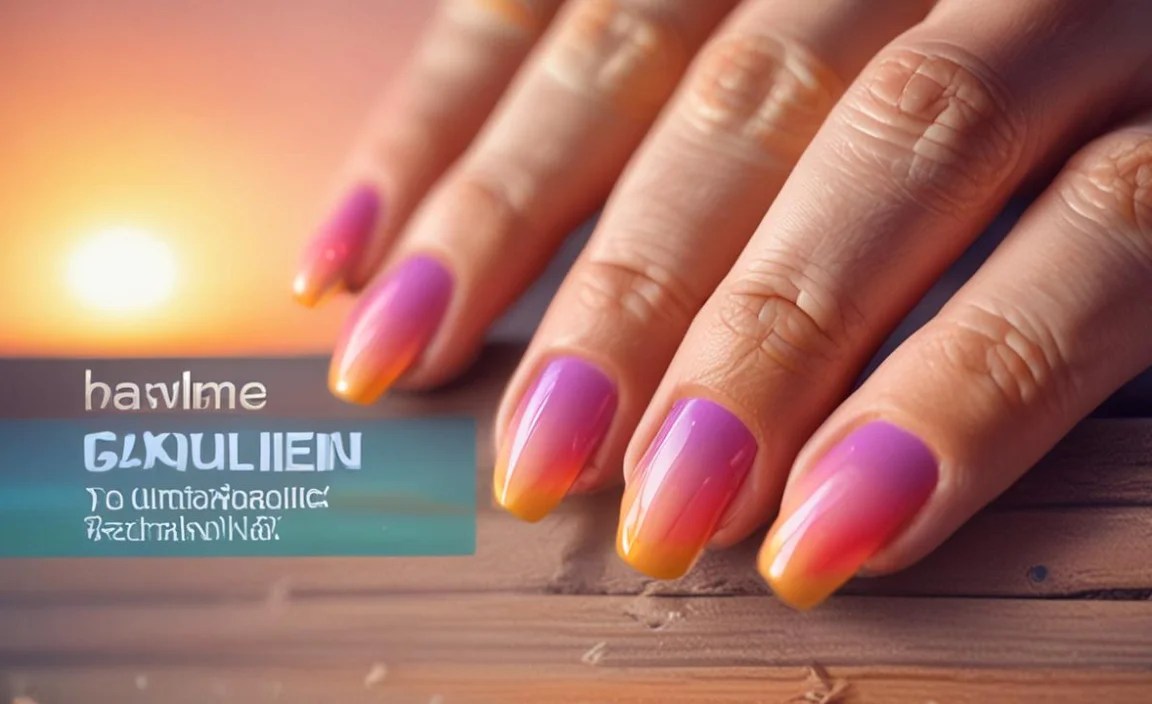 Gradient Sunset Nails Trend: Stunning & Essential