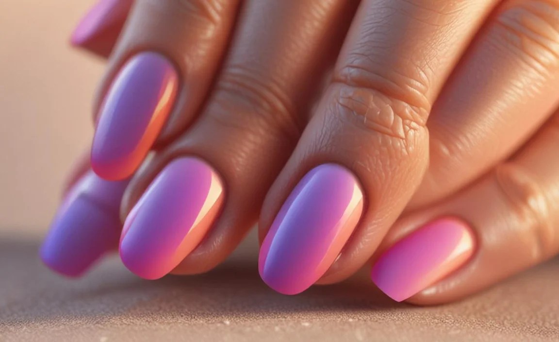 Maintaining Your Gradient Sunset Nails