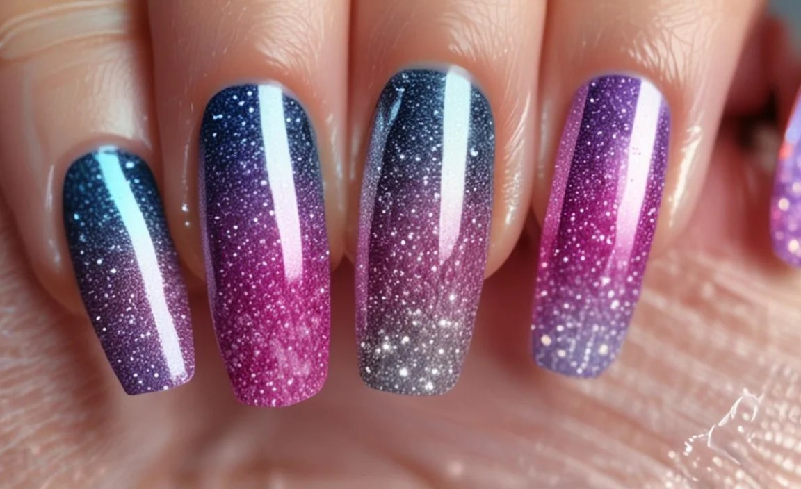 Glitter Gradient Nail Design For Party Night: Essential Tips 3 Step-by-Step: Creating Your Glitter Gradient Nail Design
