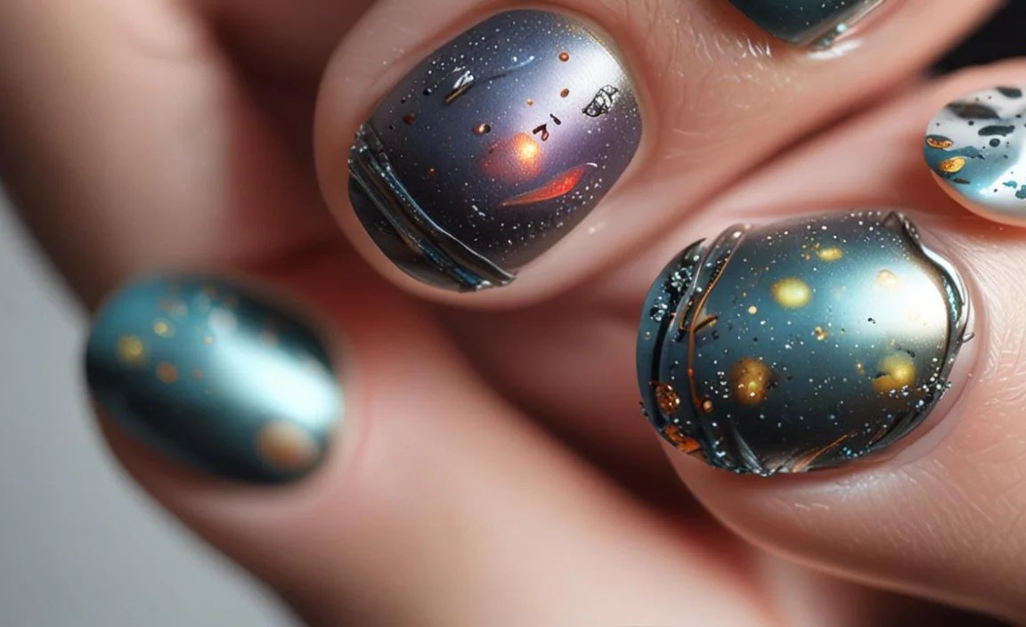 Sci-Fi Nail Art: Essential, Effortless Designs 3 Taking Your Sci-Fi Nails to the Next Level