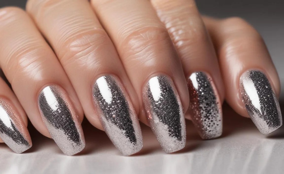 Accent Glitter Stripe on Coffin Nails: Genius Design 6 Troubleshooting Common Issues
